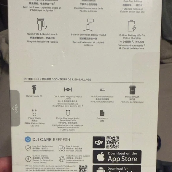 DJI Osmo Mobile 7P Stabilizer in Black